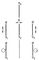 Рис. 2. Простой эффект Зеемана: вверху - без поля, линия v0 не поляризована; в середине - при поперечном наблюдении в магнитном поле - триплет с частотами v1, v0, v2 линии поляризованы линейно (направление поляризации показано стрелками); внизу - при продольном наблюдении - дублет с частотами v1,v2, линии поляризованы по кругу в плоскости, перпендикулярной магнитному полю; v1 = v0 + Dv, v2 = v0 - Dv